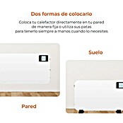 Ksix Convector inteligente Magma (2.000 W, 26 x 38,8 x 60 cm, Color: Blanco) | BAUHAUS