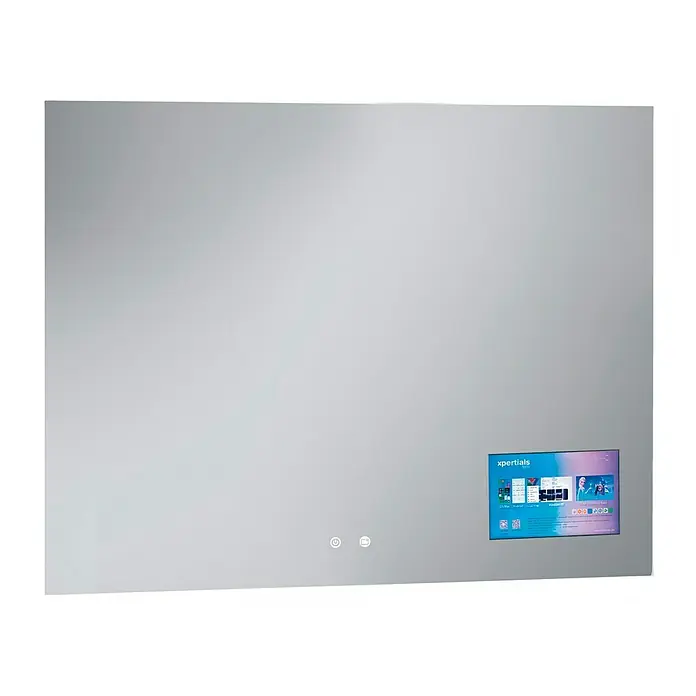 Camargue Espejo con luz Astro Screen Mirror - An x Al: 100 x 80 cm - Un espejo moderno con una pantalla integrada, que combina funcionalidad y tecnología en un diseño elegante.