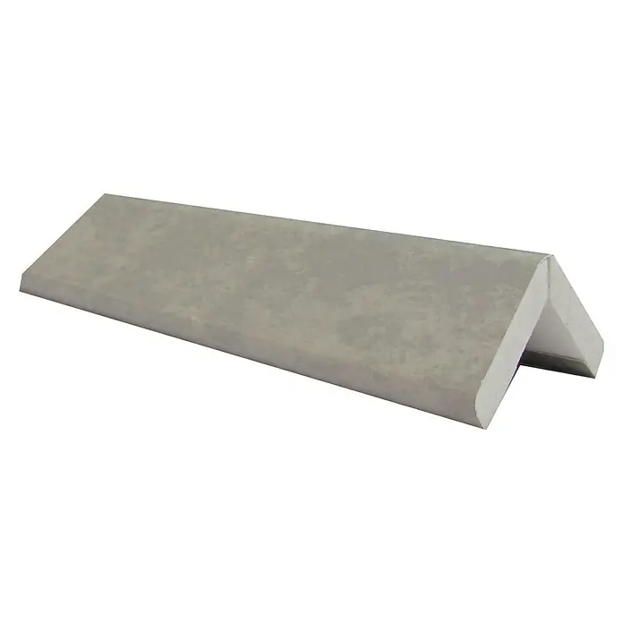 Bariperfil Perfil de acabado angular Boston - 2,6 m x 3 cm - Imagen de un protector de esquina gris, utilizado para proteger paredes y esquinas, proporcionando una solución duradera.