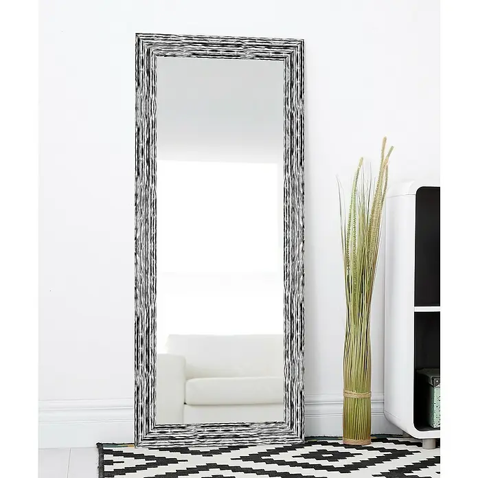 Espejo con marco Fantasía - 56 x 136 cm, Colores surtidos, Materiales naturales - Espejo rectangular decorativo con marco estampado, que añade elegancia y estilo a cualquier habitación. Perfecto para recibidor, salón o dormitorio.