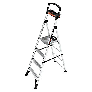 Litte Giant Stufenstehleiter XTRA LITE ALU 4 Stufen (Arbeitshöhe: 308 cm, 4 Stufen, Aluminium)