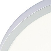 Brilliant LED-Deckenleuchte rund Navara (24 W, Ø x H: 37,5 x 3,1 cm, Silber, Neutralweiß) | BAUHAUS