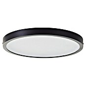 Brilliant LED-Deckenleuchte rund Navara (24 W, Ø x H: 37,5 x 3,1 cm, Schwarz, Neutralweiß) | BAUHAUS