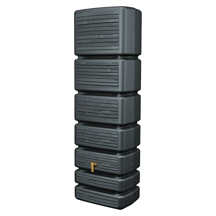 4rain Regenspeicher Slim Wood (350 l, Graphitgrau, 1 Stk.) | BAUHAUS