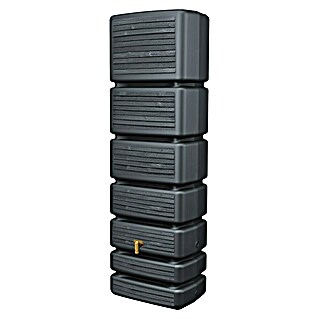 4rain Regenspeicher Slim Wood (350 l, Graphitgrau, 1 Stk.)