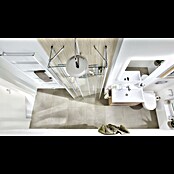 Camargue Vario Duschkabine S92S92 (80 x 202,2 cm, Beschichtet, Glasstärke: 6 mm, Silber, Links x Mitte x Rechts: 80 x 80 x 80 cm) | BAUHAUS