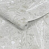 Papel pintado Vegetal Hojas (Gris/Plateado, 10 x 0,53 m) | BAUHAUS