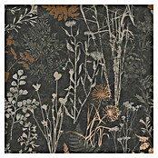 Papel pintado Vegetal Hojas (Negro/Naranja, 10 x 0,53 m) | BAUHAUS