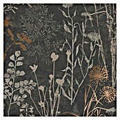 Papel pintado Vegetal Hojas (Negro/Naranja, 10 x 0,53 m) | BAUHAUS