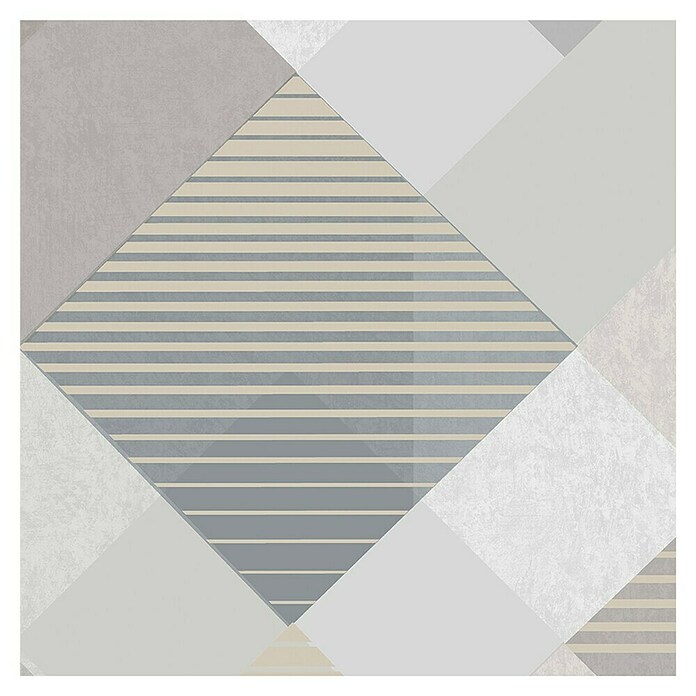 Papel pintado Geométrico rombos (Gris, 10 x 0,53 m) | BAUHAUS