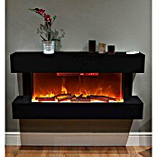 Focalpoint Chimenea eléctrica Ashford Wall Suite (2.000 W, Negro, 26,5 x 122 x 60 cm) | BAUHAUS