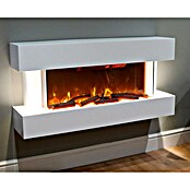 Focalpoint Chimenea eléctrica Ashford Wall Suite (Blanco, 1.000 W - 2.000 W, 26,5 x 122 x 60 cm) | BAUHAUS