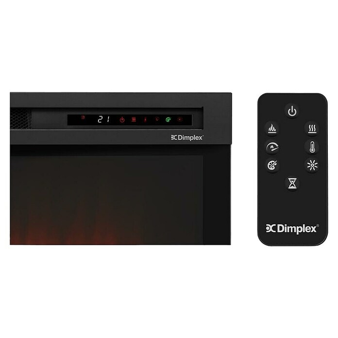 Dimplex Chimenea eléctrica Optiflame (1.400 W, Negro, L x An x Al: 18 x 58,4 x 51,9 cm) | BAUHAUS