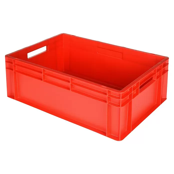 BAUHAUS Eurobox - 44 l, L x B x H: 60 x 40 x 22 cm, Rot - Rote Kunststoff-Stapelkiste.