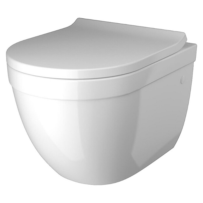 Lafiness Hangend Toilet Spoelrandloos Rim-Short (Lengte: 45 cm, Geschikt voor kleine ruimtes) | BAUHAUS