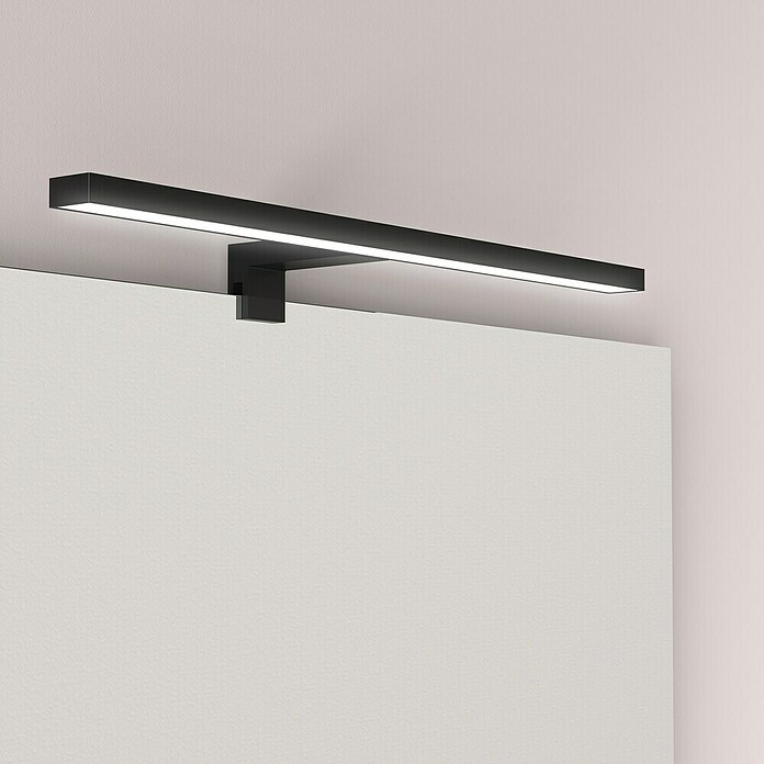 Artysan Aplique LED para espejo (4,71 W, 11,5 x 50 x 6,7 cm, Negro) | BAUHAUS