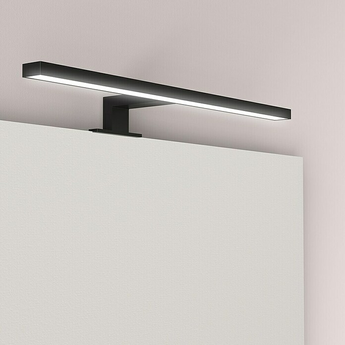 Artysan Aplique LED para espejo (4,71 W, 11,5 x 50 x 6,7 cm, Negro) | BAUHAUS