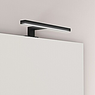 Artysan Aplique LED para espejo (4,71 W, 11,5 x 30 x 6,7 cm, Negro)