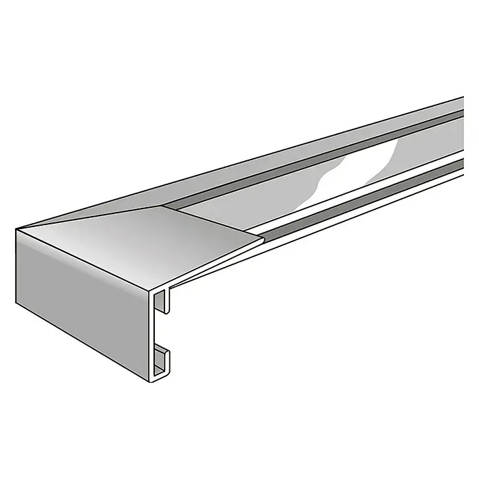 Alurahmen Star - 30 x 40 cm, Silber - Abbildung eines Aluminiumprofils für verschiedene Anwendungen. Präzise gefertigt für hohe Stabilität und eine lange Lebensdauer.