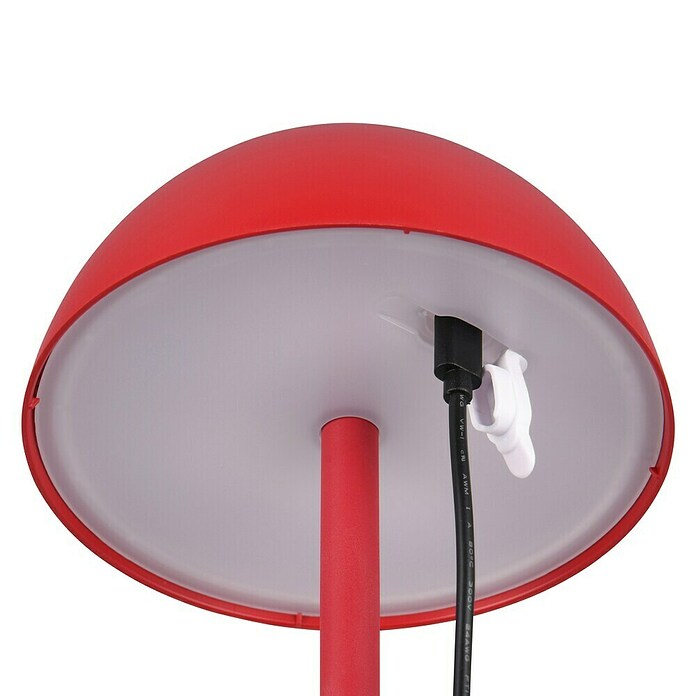 Trio Lighting Led-tafellamp Ricardo - oplaadbare lamp (1,7 W, Rood, Ø x h: 13 x 30 cm) | BAUHAUS