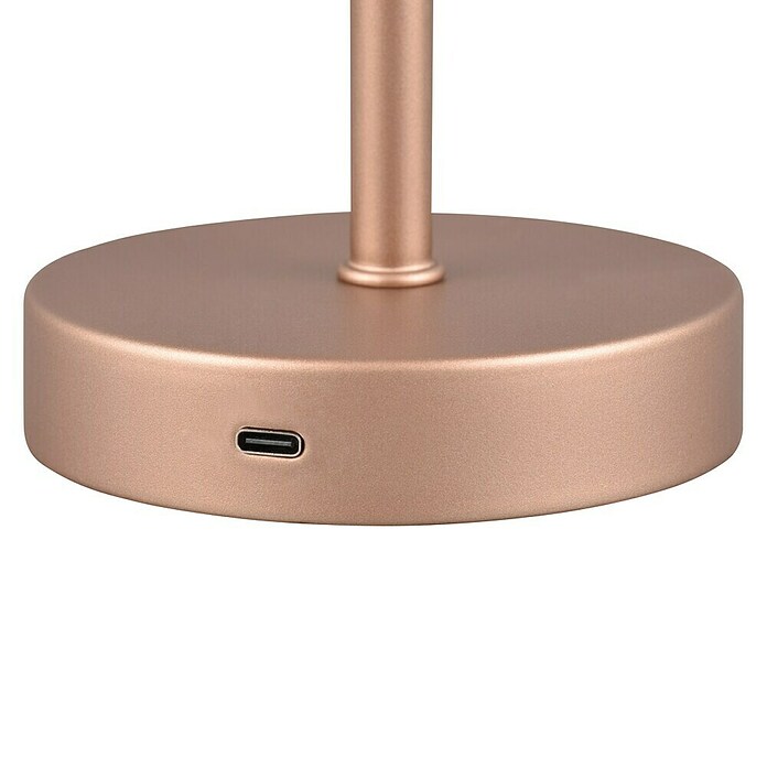 Trio Lighting Led-tafellamp Jeff - oplaadbare lamp (1,5 W, Bronze, Ø x h: 12 x 30 cm) | BAUHAUS