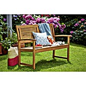 Sunfun Diana Banco de jardín (118 cm, Eucalipto, Marrón natural)