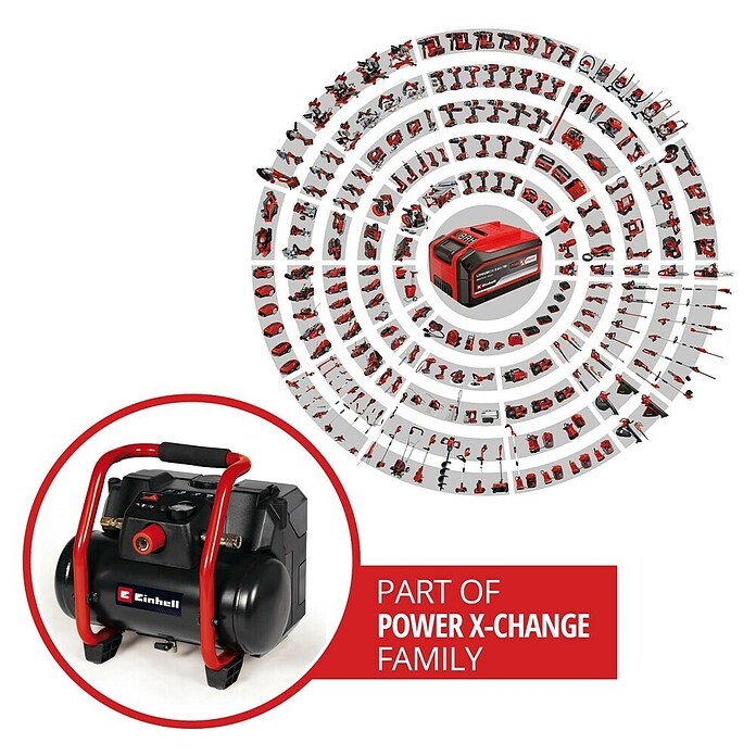 Einhell Power X-Change 18V Akku-Kompressor TE- AC 36/150 Li OF-Solo (36 V, Ohne Akku, 8 bar) | BAUHAUS