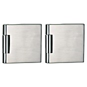 Diamond Doors Beschlag-Set Style Premium (Edelstahloptik matt, Passend für: Zweiflügelige Diamond Ganzglas-Drehtüren) | BAUHAUS