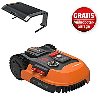 Worx PowerShare 20V Maschinenpaket Landroid M500 Plus  (Mähroboter Landroid M500 Plus & Garage WA0810)