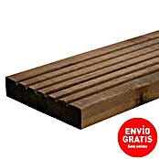 Tarima para terraza (Pino, 200 x 14,5 x 2,8 cm, Color: Teca)