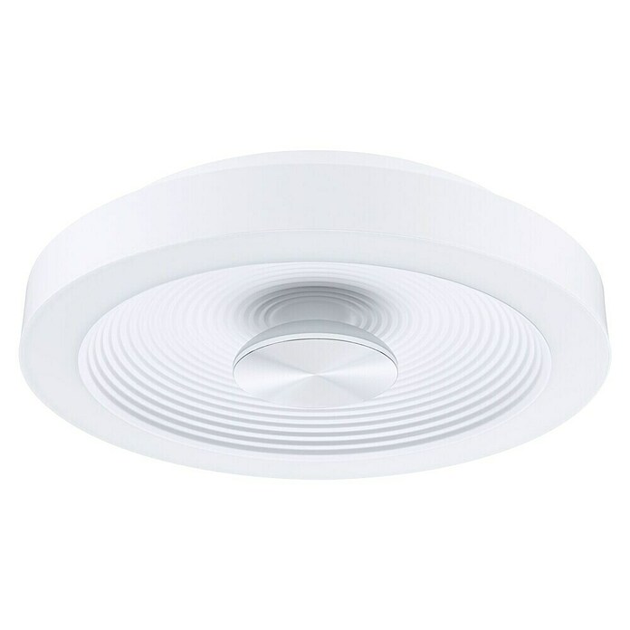 Paulmann LED-Wand- & Deckenleuchte Volea (Ø x H: 32 x 6,4 cm, Weiß/Silber, 18 W, Warmweiß) | BAUHAUS