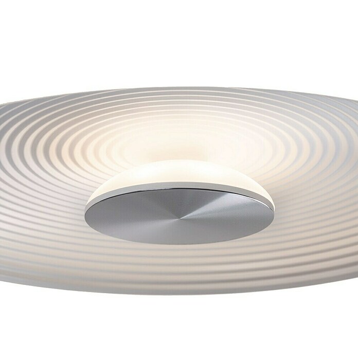 Paulmann LED-Wand- & Deckenleuchte Volea (Ø x H: 40 x 6,4 cm, Weiß/Silber, 25 W, Warmweiß) | BAUHAUS