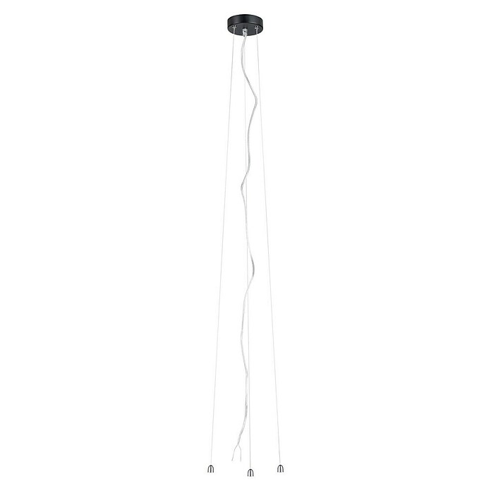 Paulmann Schnurpendel für Deckenleuchte Volea (Länge: 150 cm, Schwarz/Silber) | BAUHAUS