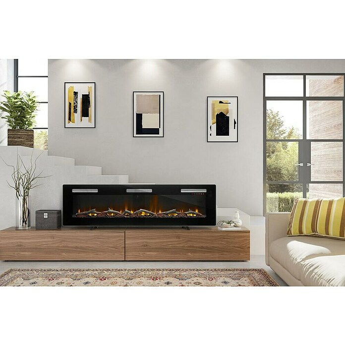 Dimplex Chimenea eléctrica Sierra 72 (1.600 W, Negro, 29 x 182,9 x 49,5 cm) | BAUHAUS