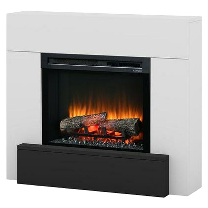 Dimplex Chimenea eléctrica Vigor (1.400 W, Blanco y negro, L x An x Al: 29 x 102 x 88,1 cm) | BAUHAUS