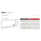 Dimplex Chimenea eléctrica Sierra 48 (1.600 W, Negro, 13,2 x 121,9 x 49,5 cm) | BAUHAUS