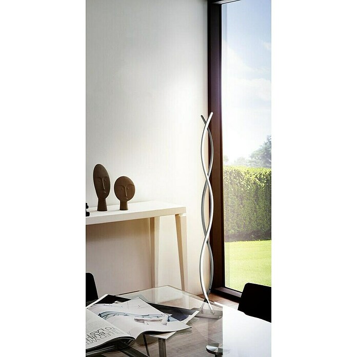 Eglo Lámpara de pie LED (4 x 9 W, Cromo, Altura: 142 cm)
