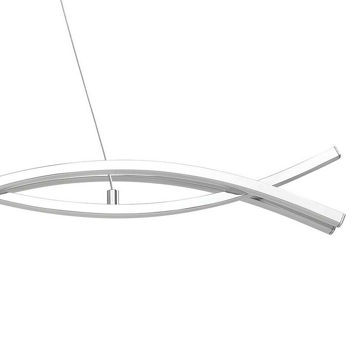 Eglo Lasana 2 Lámpara colgante LED (35 W, L x An x Al: 100 x 8 x 120 cm, Cromo, Blanco cálido) | BAUHAUS