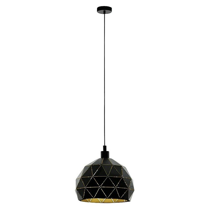 Eglo Lámpara colgante (60 W, Negro, Altura: 110 cm)