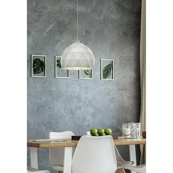 Eglo Lámpara colgante (60 W, Blanco, Altura: 110 cm)