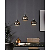 Eglo Roccaforte Lámpara colgante redonda (120 W, L x An x Al: 75 x 17 x 110 cm, Negro, E14) | BAUHAUS
