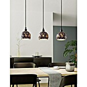 Eglo Roccaforte Lámpara colgante redonda (120 W, L x An x Al: 75 x 17 x 110 cm, Negro, E14) | BAUHAUS