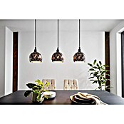 Eglo Roccaforte Lámpara colgante redonda (120 W, L x An x Al: 75 x 17 x 110 cm, Negro, E14) | BAUHAUS