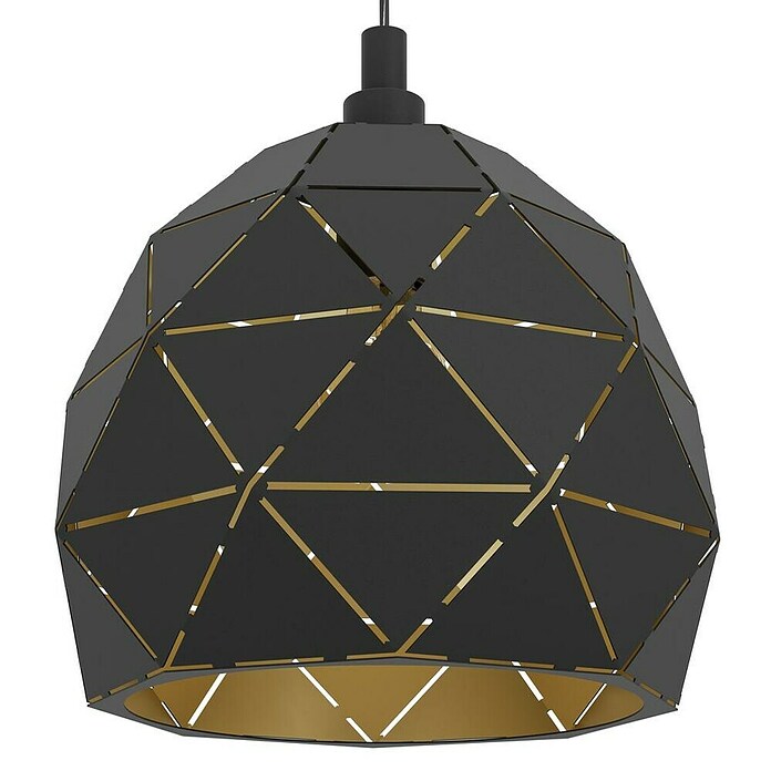 Eglo Lámpara colgante (60 W, Negro, Altura: 110 cm)