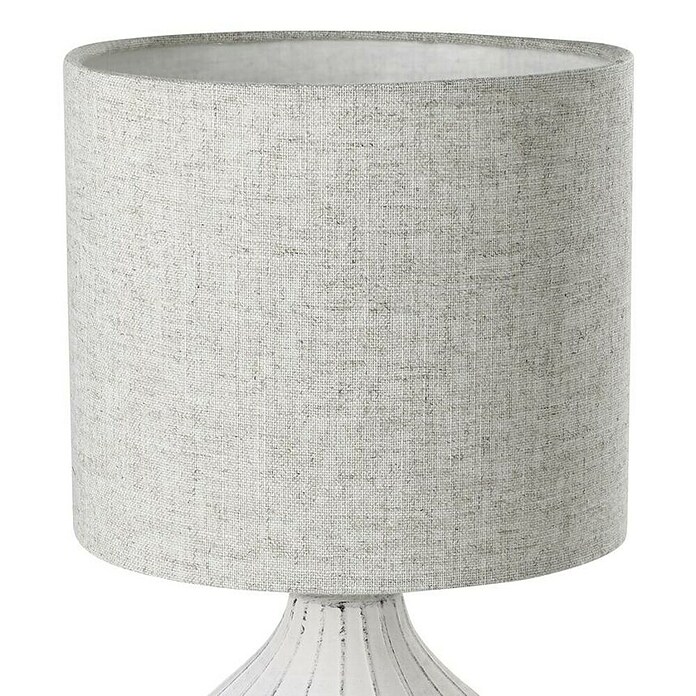 Lámpara de sobremesa redonda Bellariva 3 (40 W, Ø x Al: 30 x 36 cm, Blanco, E27) | BAUHAUS