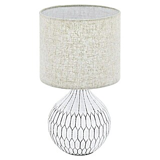 Lámpara de sobremesa redonda Bellariva 3 (40 W, Ø x Al: 30 x 36 cm, Blanco, E27)