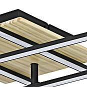 Eglo Plafón LED Marinello 1 (21,2 W, L x An x Al: 50 x 50 x 9 cm, Negro/Marrón, Blanco cálido) | BAUHAUS