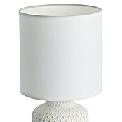 Eglo Lámpara de sobremesa redonda Bellariva (40 W, Ø x Al: 15 x 32 cm, Blanco/Crema, E27) | BAUHAUS