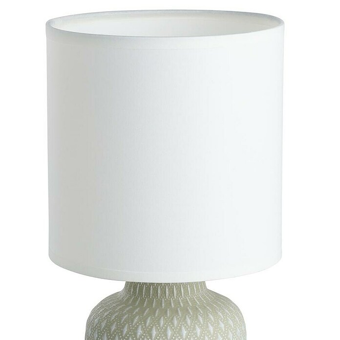 Eglo Lámpara de sobremesa redonda Bellariva (40 W, Ø x Al: 13 x 32 cm, Blanco/Gris, E14) | BAUHAUS