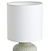 Eglo Lámpara de sobremesa redonda Bellariva (40 W, Ø x Al: 13 x 32 cm, Blanco/Gris, E14) | BAUHAUS